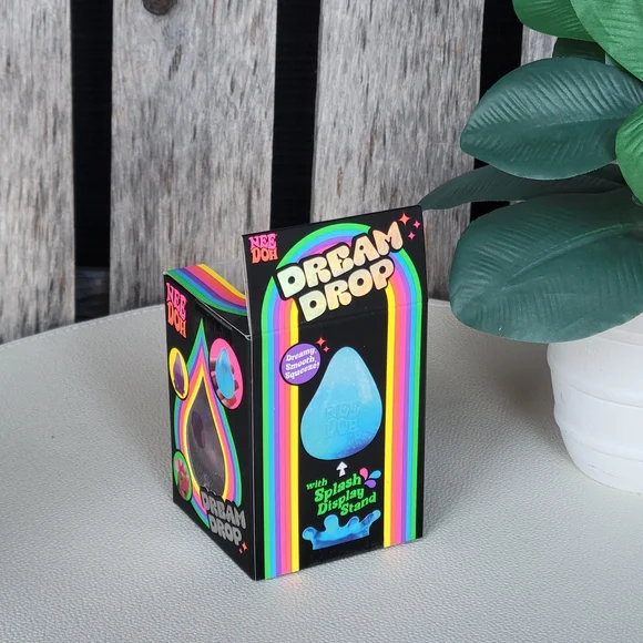 Nee Doh Dream Drop Squishy Toy - Purple Sparkle - Picture 6 of 6